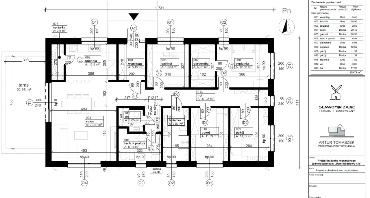 projekt budowlany domu i kosztorys